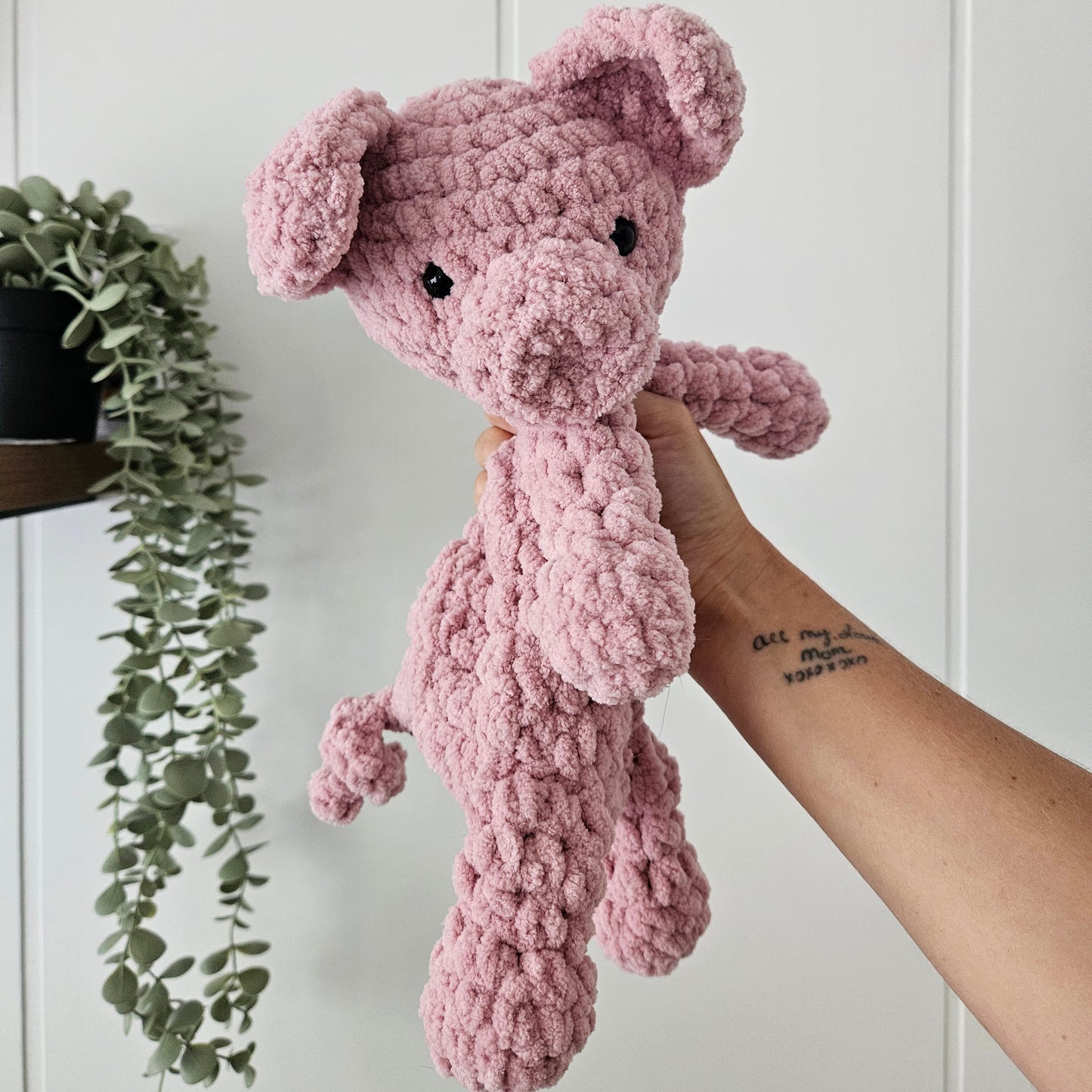 Puddie the Piglet Snuggler *Update* (Crochet Pattern)