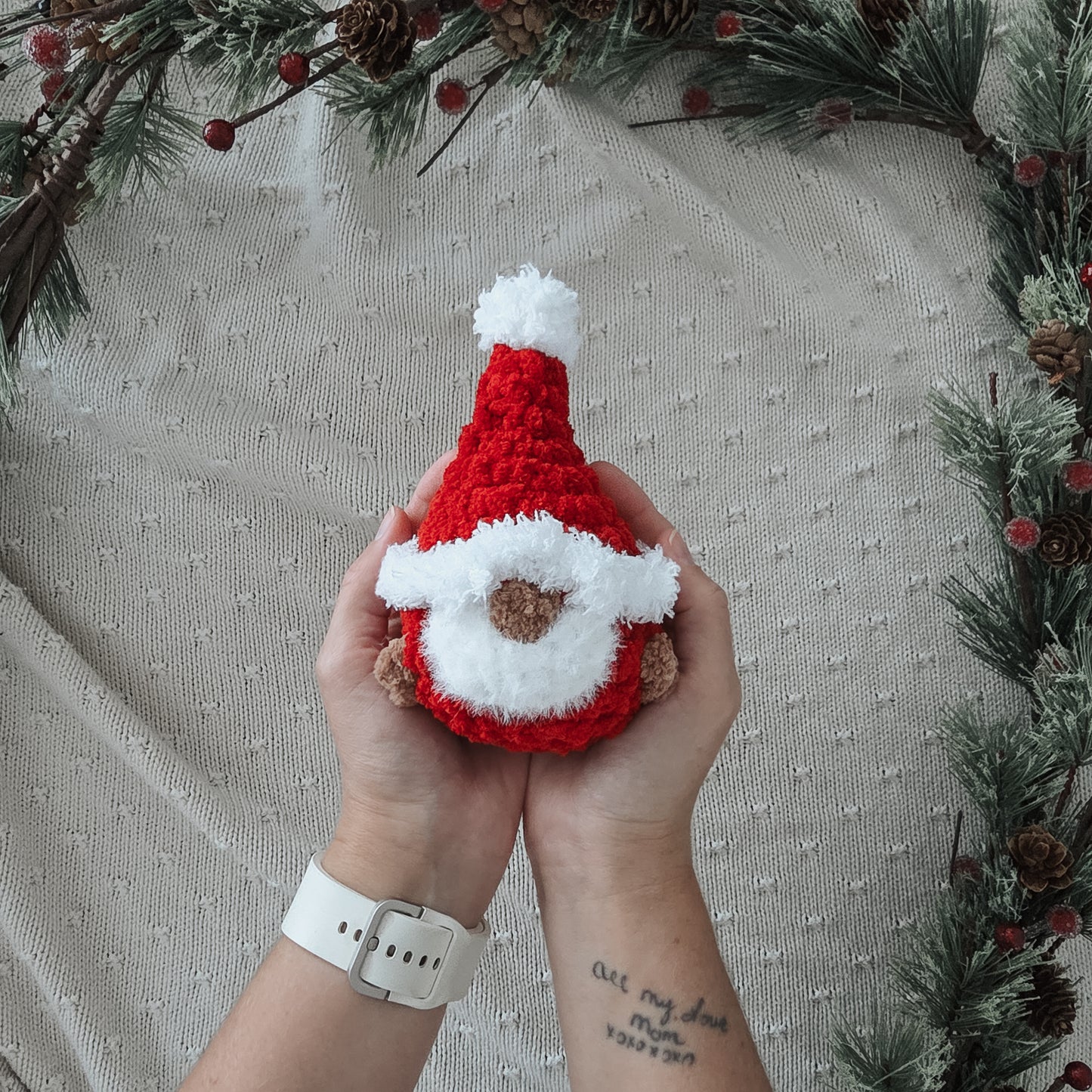 Pattern Modification: Crochet Santa Gnome - Chubby Mini Buddy (Crochet Pattern Mod)