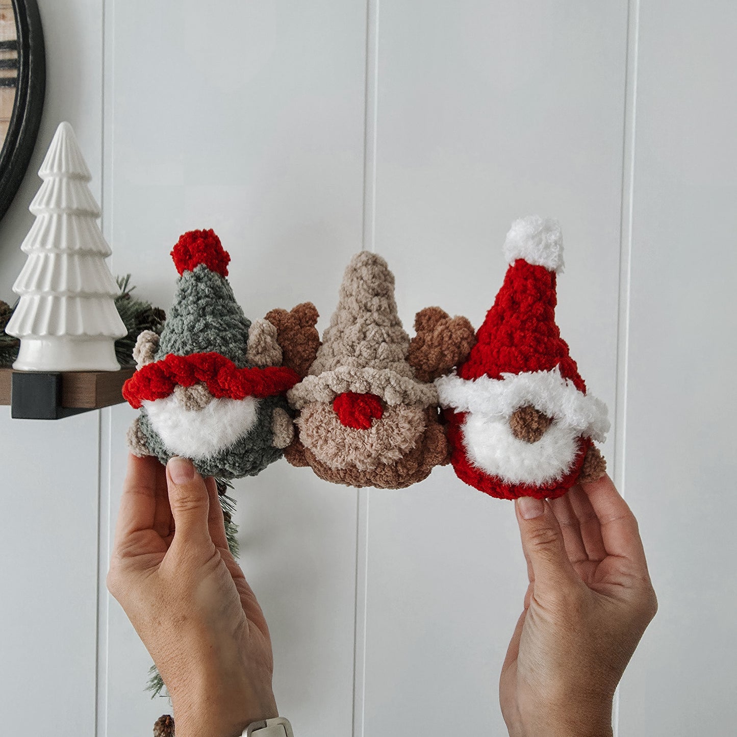 Pattern Modification: Crochet Rudolph Gnome - Chubby Mini Buddy (Crochet Pattern Mod)