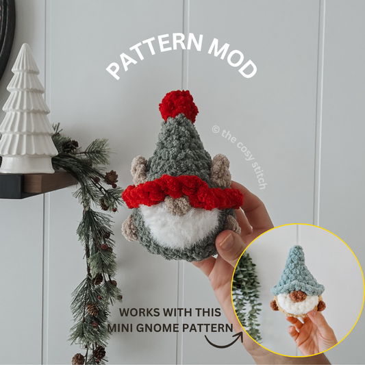 Pattern Modification: Crochet Elf Gnome - Chubby Mini Buddy (Crochet Pattern Mod)