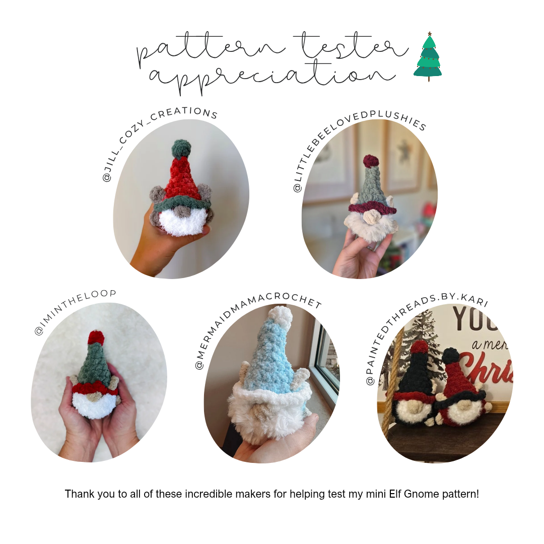 Pattern Modification: Crochet Elf Gnome - Chubby Mini Buddy (Crochet Pattern Mod)