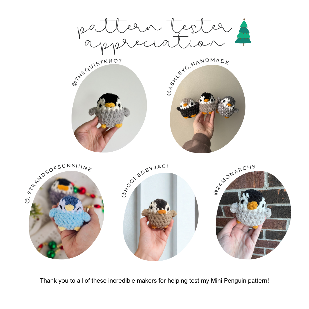 Penguin Chubby Mini Buddy (Crochet Pattern)