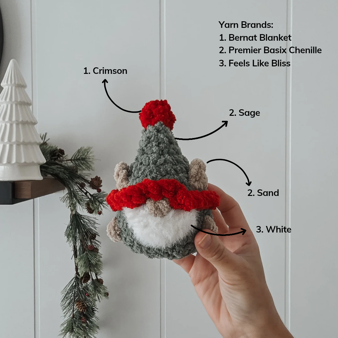 Pattern Modification: Crochet Elf Gnome - Chubby Mini Buddy (Crochet Pattern Mod)