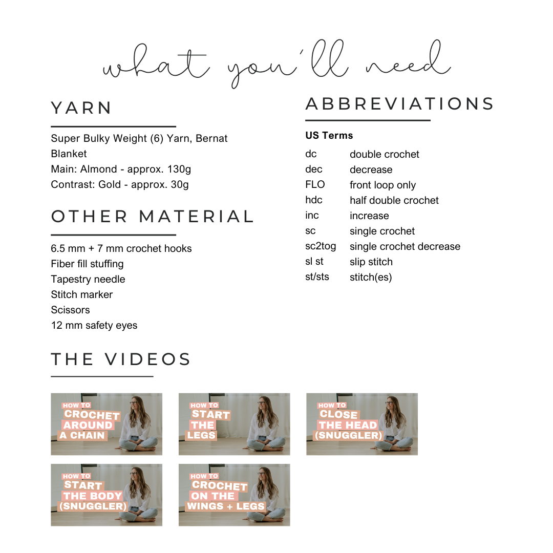 Derbie the Duck Snuggler (Crochet Pattern)