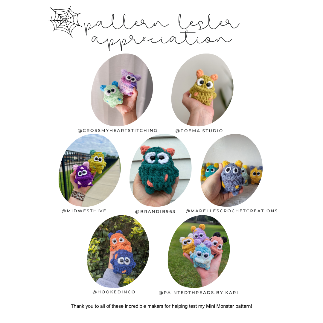 Monster Chubby Mini Buddy (Crochet Pattern)