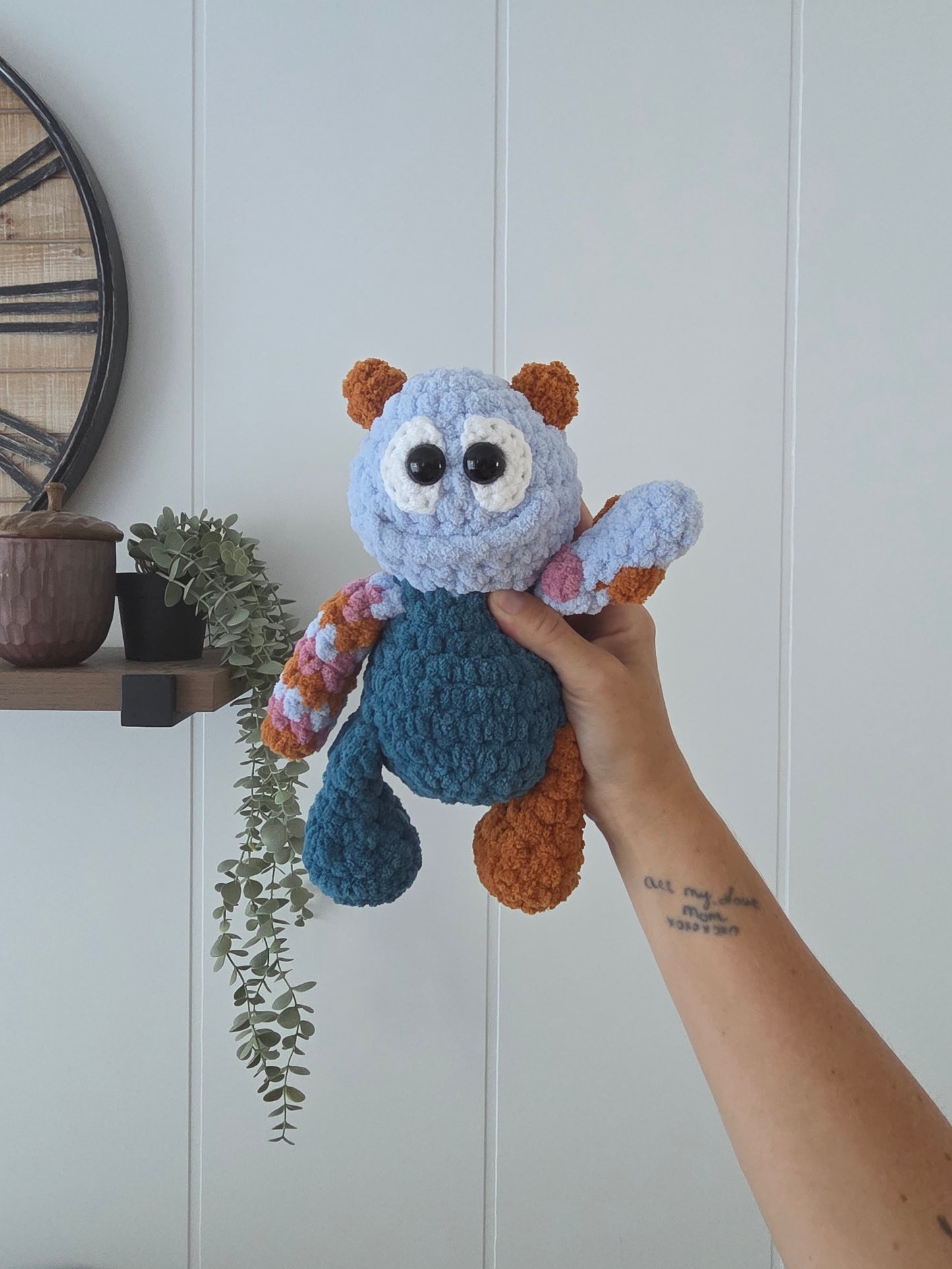 Mookie the Monster Mini Stuffie Pattern
