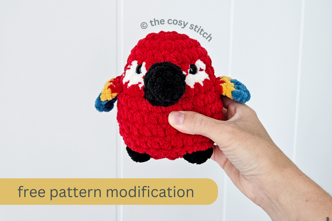 FREE Pattern Modification: Parrot Chubby Buddy