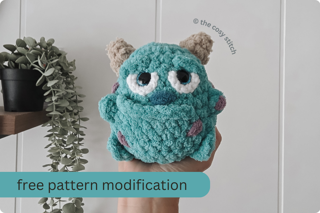 Sully Skin Pattern FREE Pattern Modification: Sully Chubby Buddy – The Cosy Stitch