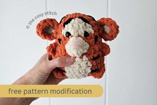 FREE Pattern Modification: Bouncing Tiger Chubby Buddy