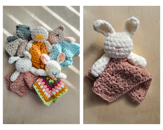 Crochet Bunny Pattern | For the Granny Triangle Lovey