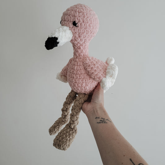 Flora the Flamingo Stuffie (Crochet Pattern)