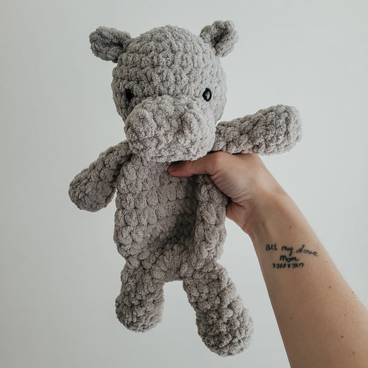 Hankie the Hippo Snuggler (Crochet Pattern)