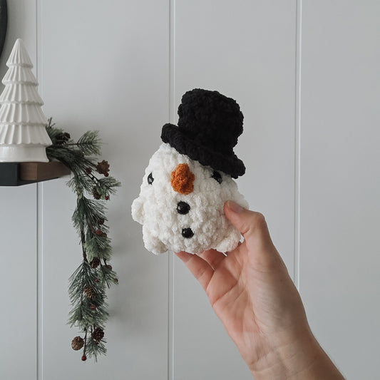 Snowman Chubby Mini Buddy (Crochet Pattern)
