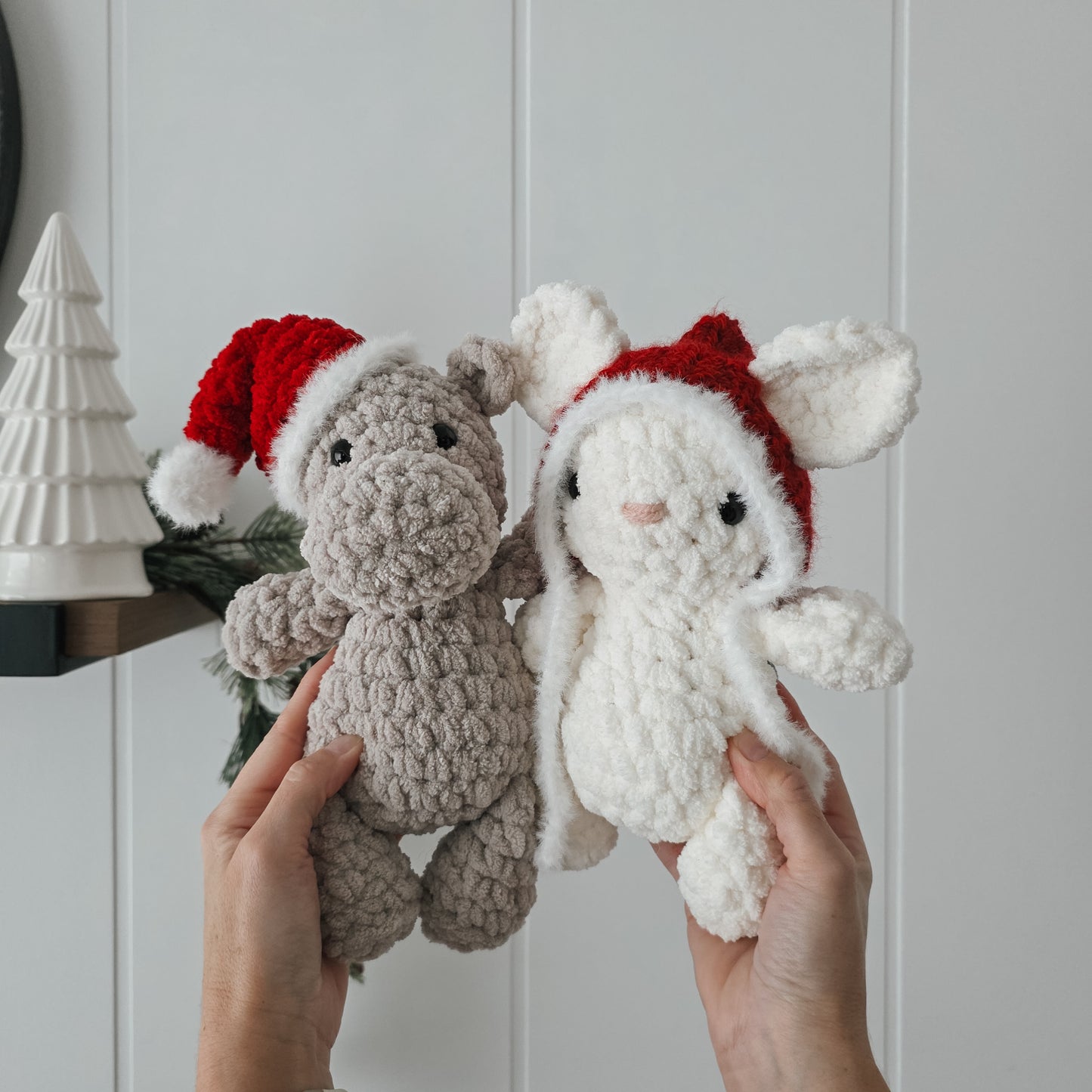 Merry the Mouse Stuffie + Crochet Hat (Crochet Pattern)