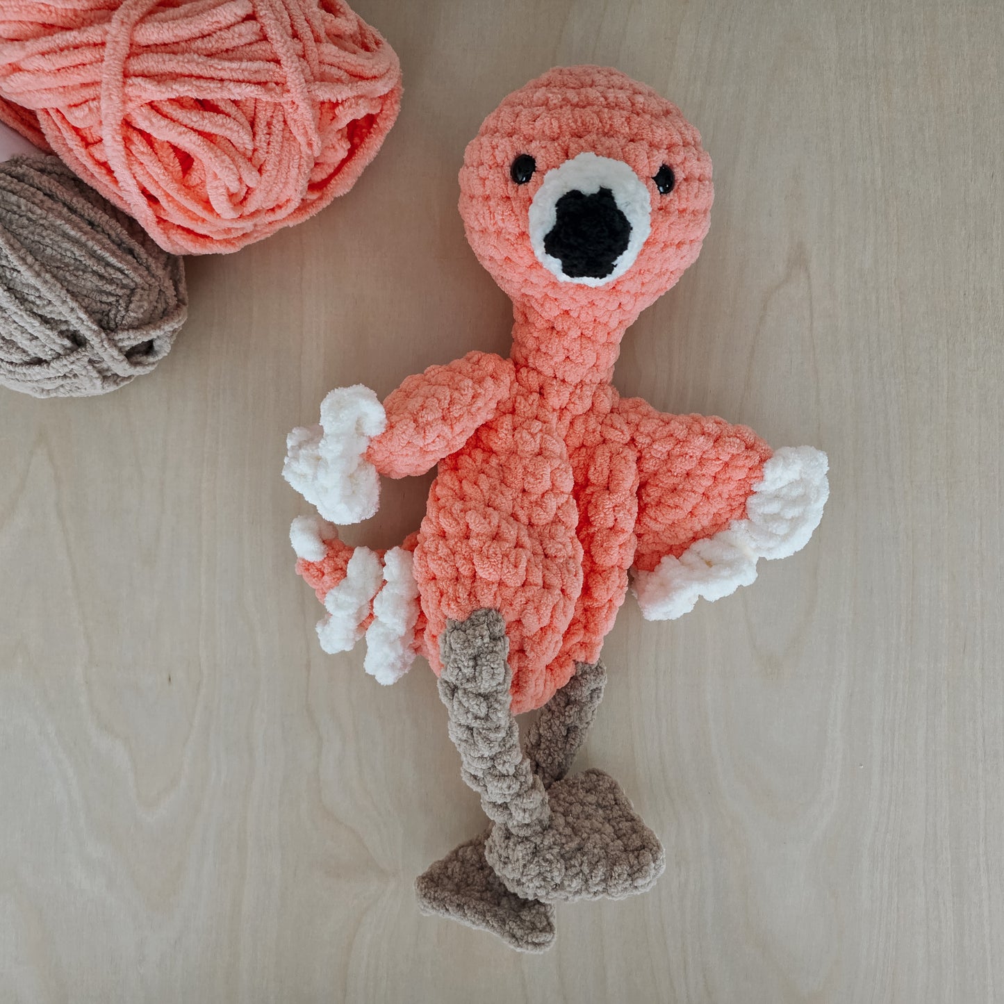 Flora the Flamingo Snuggler (Crochet Pattern)