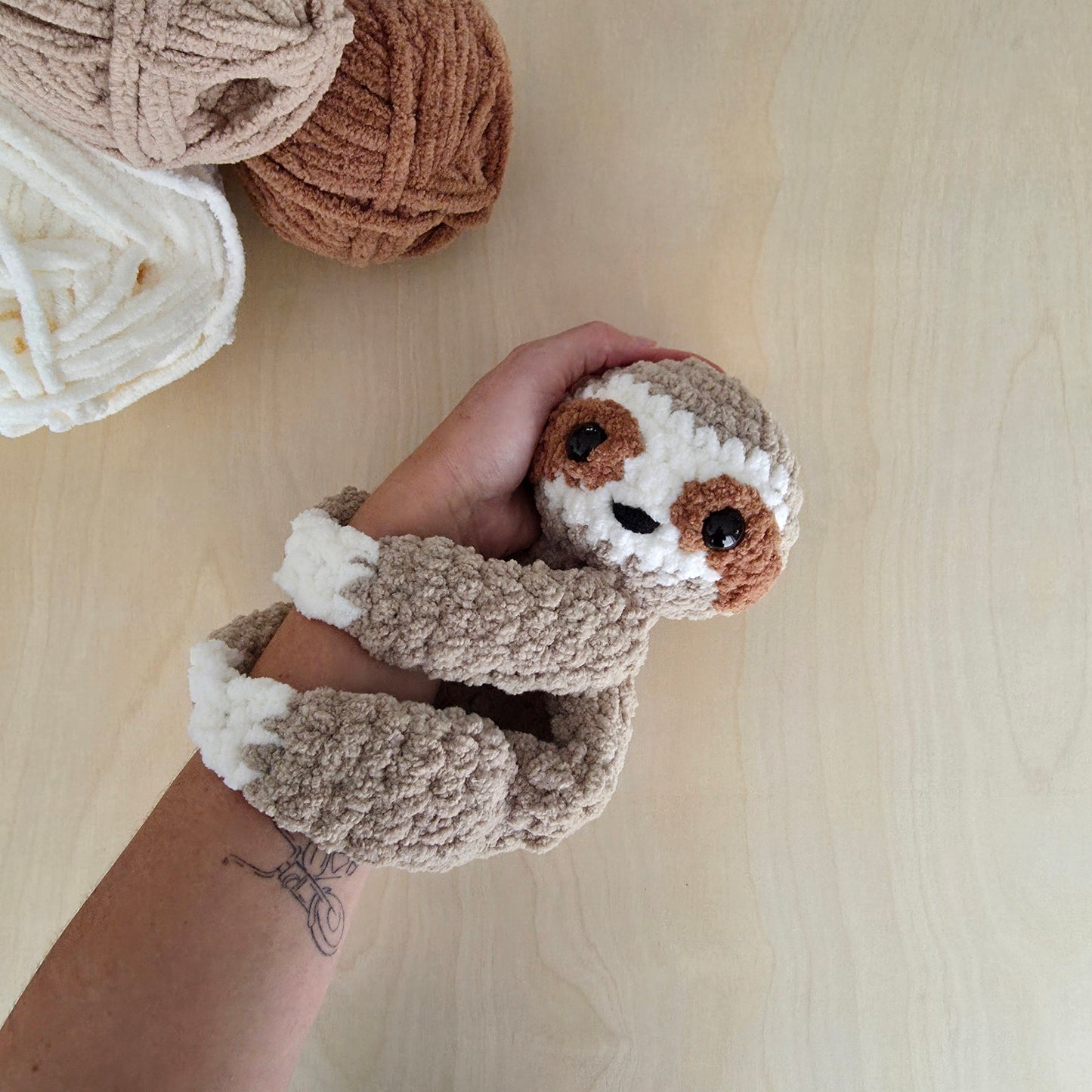 Sully the Sloth Snuggler (Crochet Pattern)