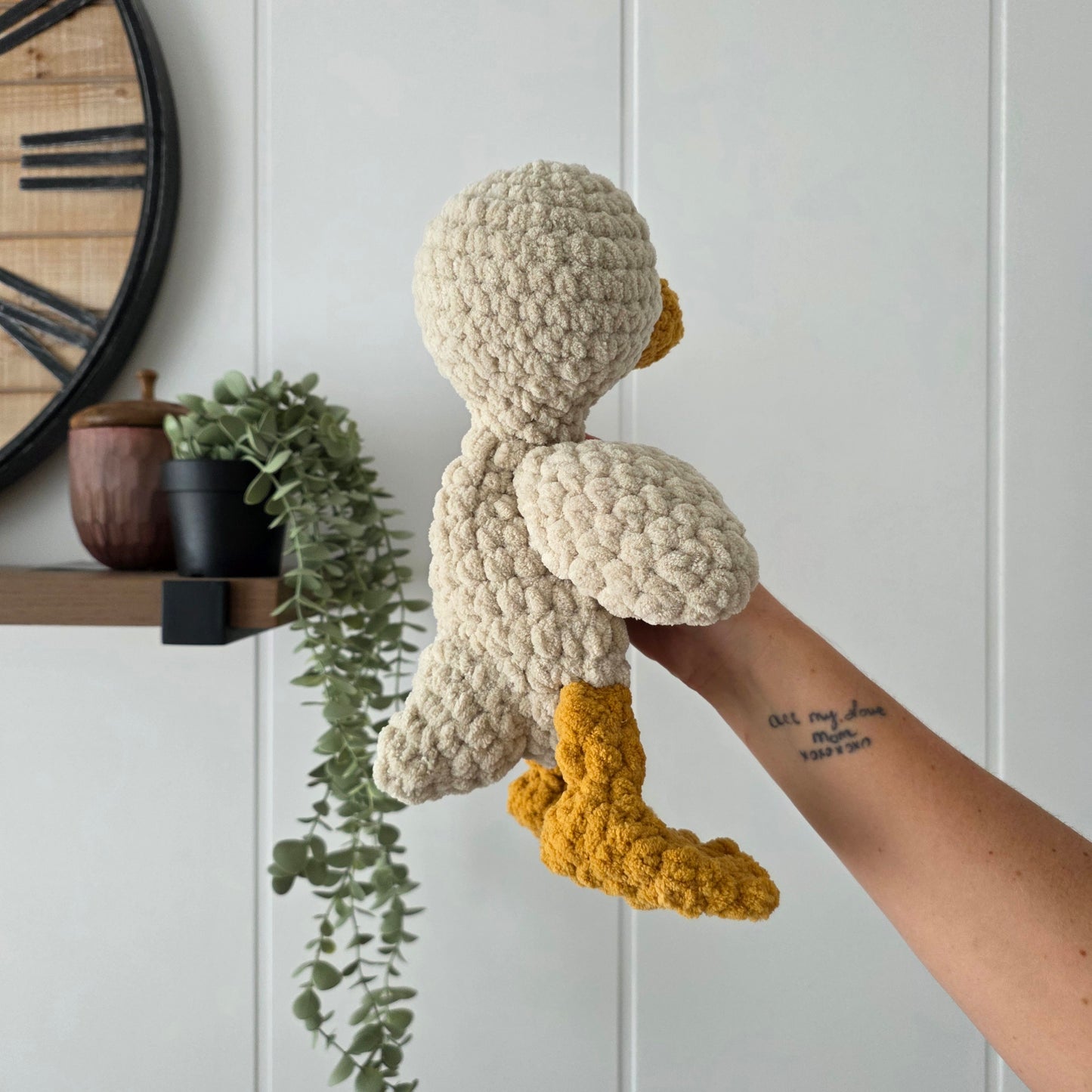 Derbie the Duck Snuggler (Crochet Pattern)