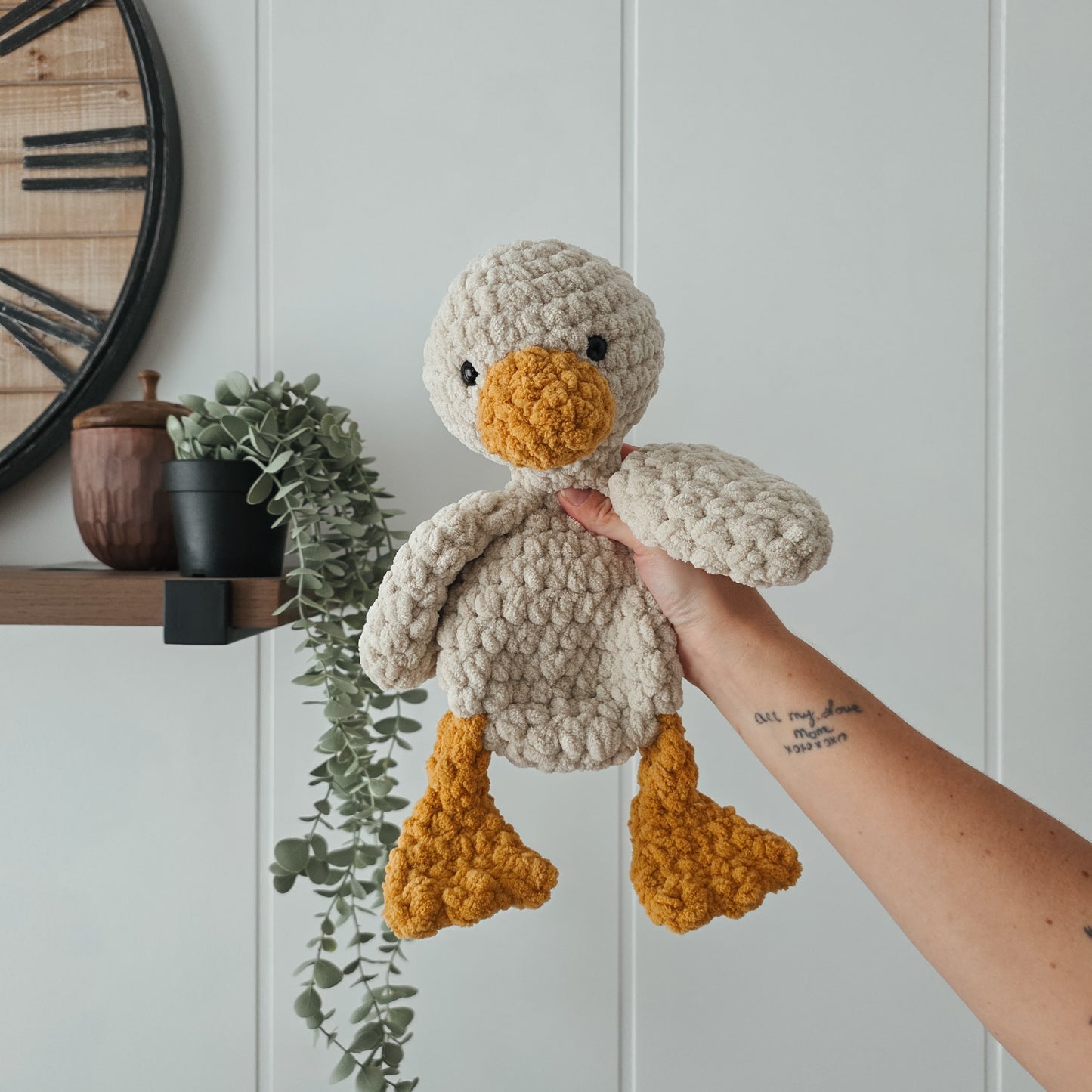 Derbie the Duck Snuggler (Crochet Pattern)