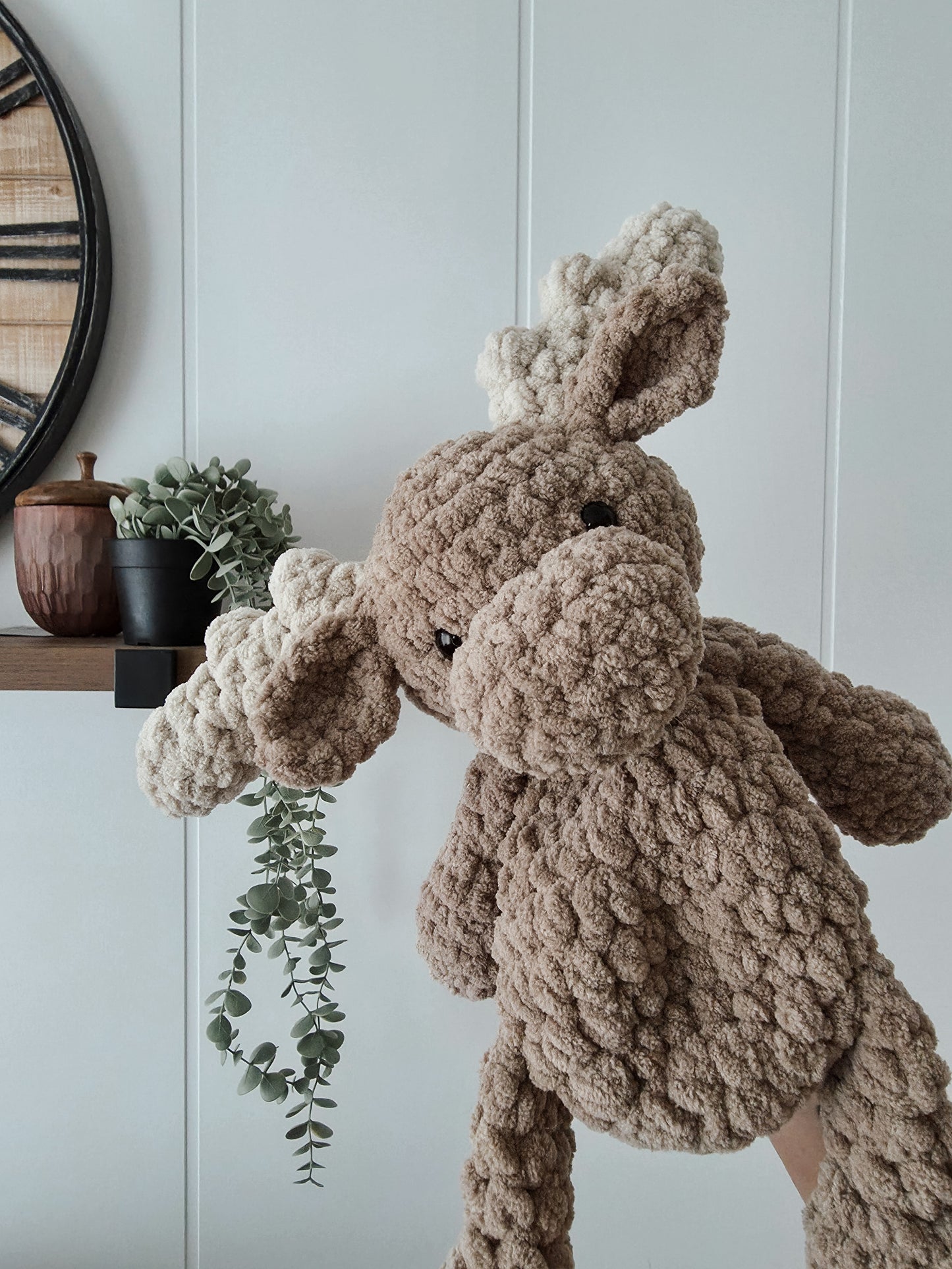 Monty the Moose Snuggler (Crochet Pattern)