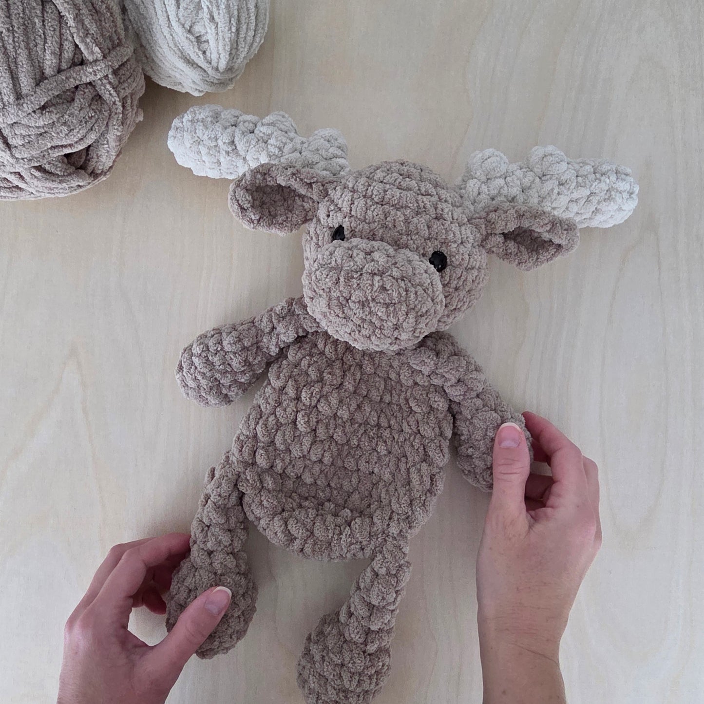Monty the Moose Snuggler (Crochet Pattern)