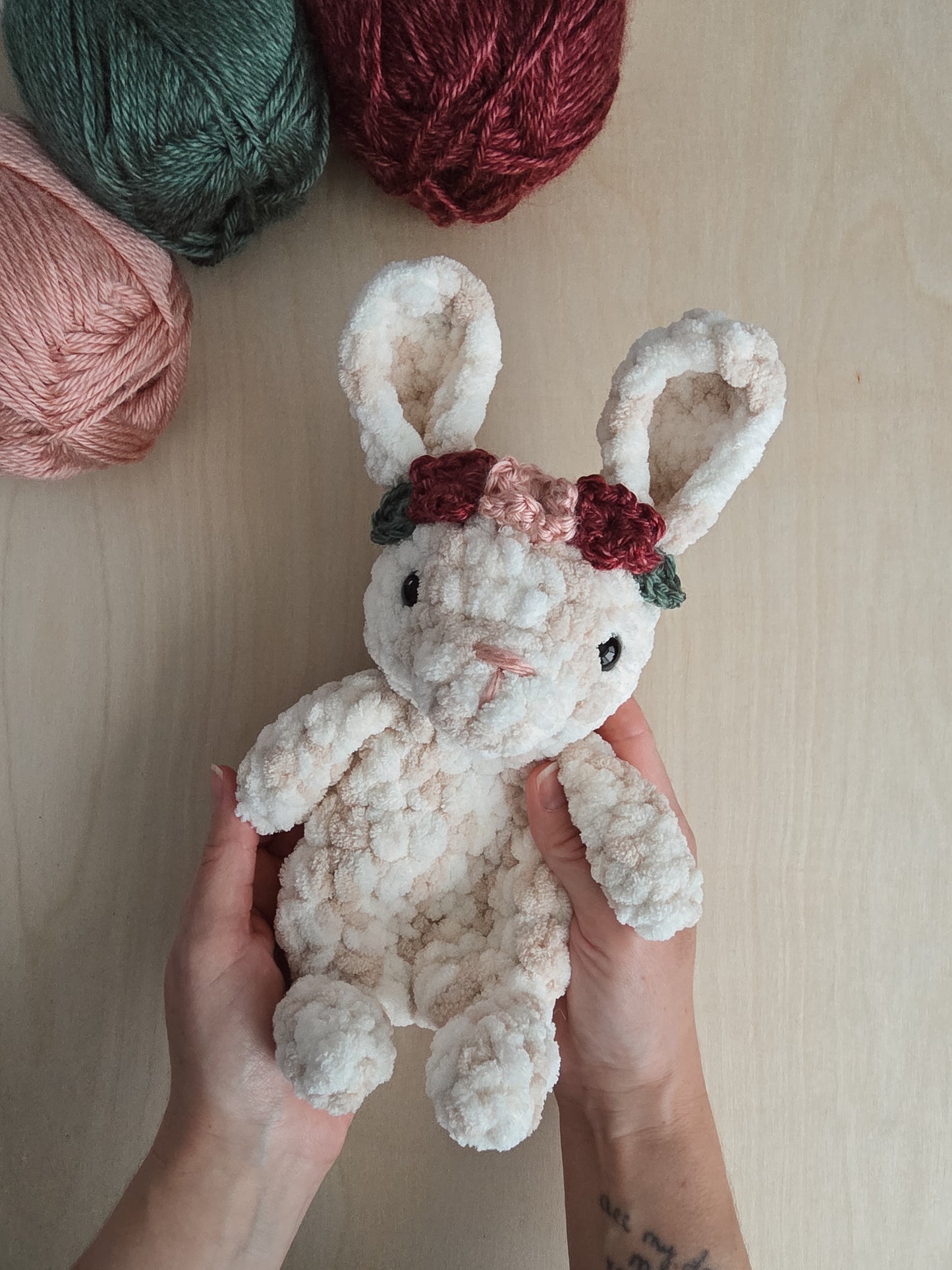 Bestie the Bunny Mini Lovey (Crochet Pattern)