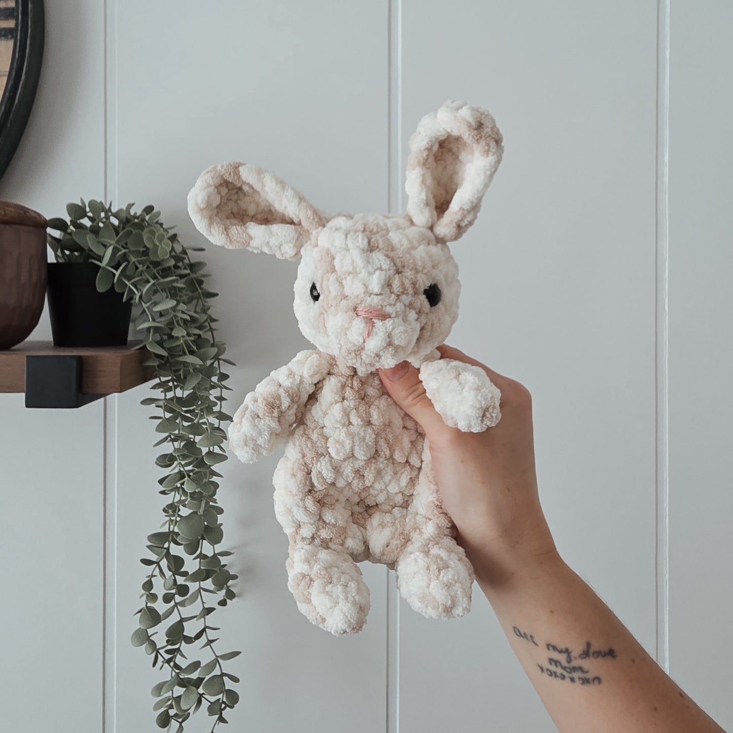Bestie the Bunny Mini Lovey (Crochet Pattern)