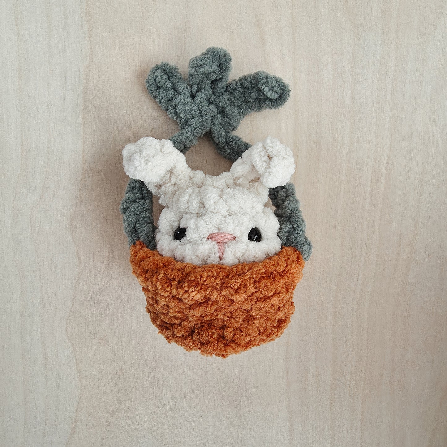 Bunny Baby Buddy and Carrot Basket (Crochet Pattern)
