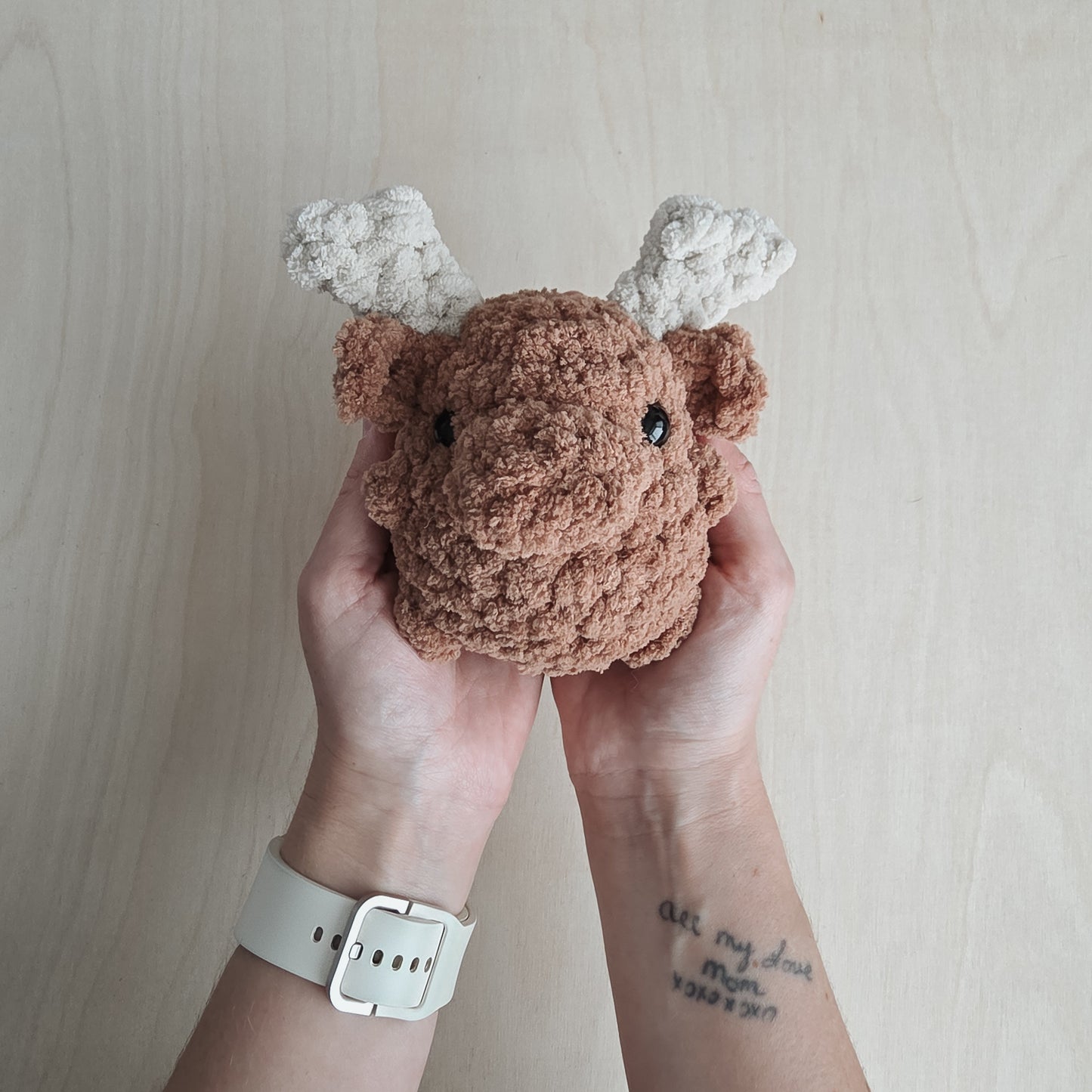Mini Moose Chubby Woodland Buddy (Crochet Pattern)