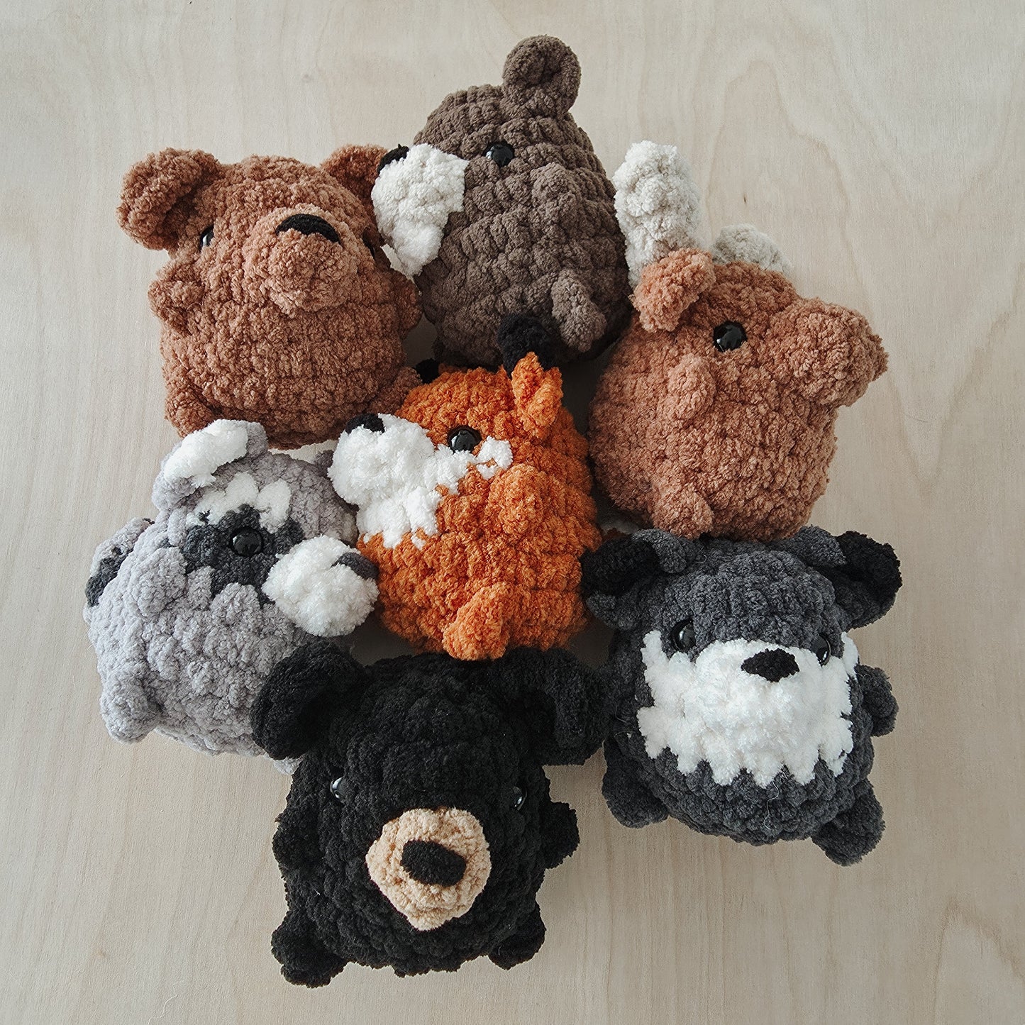 Mini Beaver Chubby Woodland Buddy (Crochet Pattern)