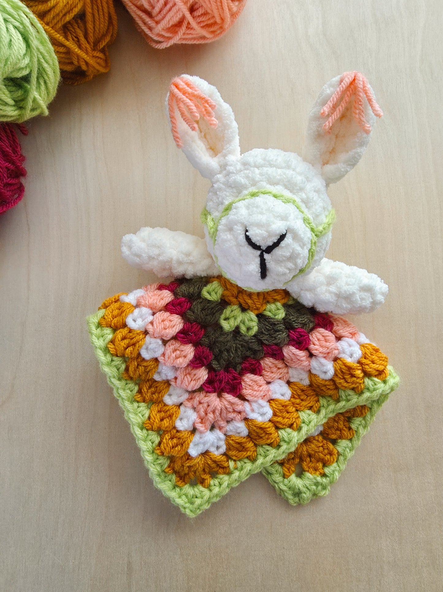 Llama Granny Triangle Lovey (Crochet Pattern)