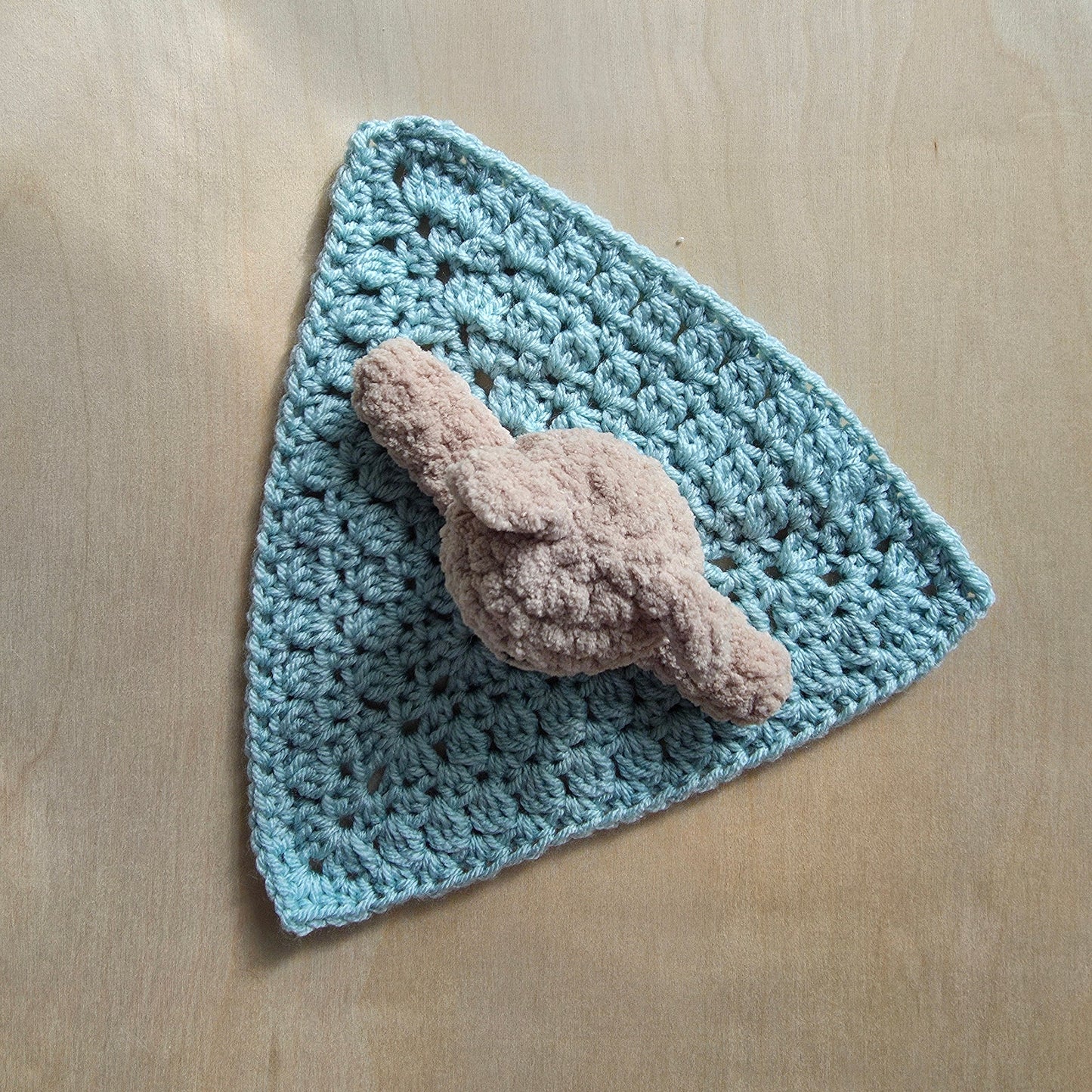 Bear Granny Triangle Lovey (Crochet Pattern)