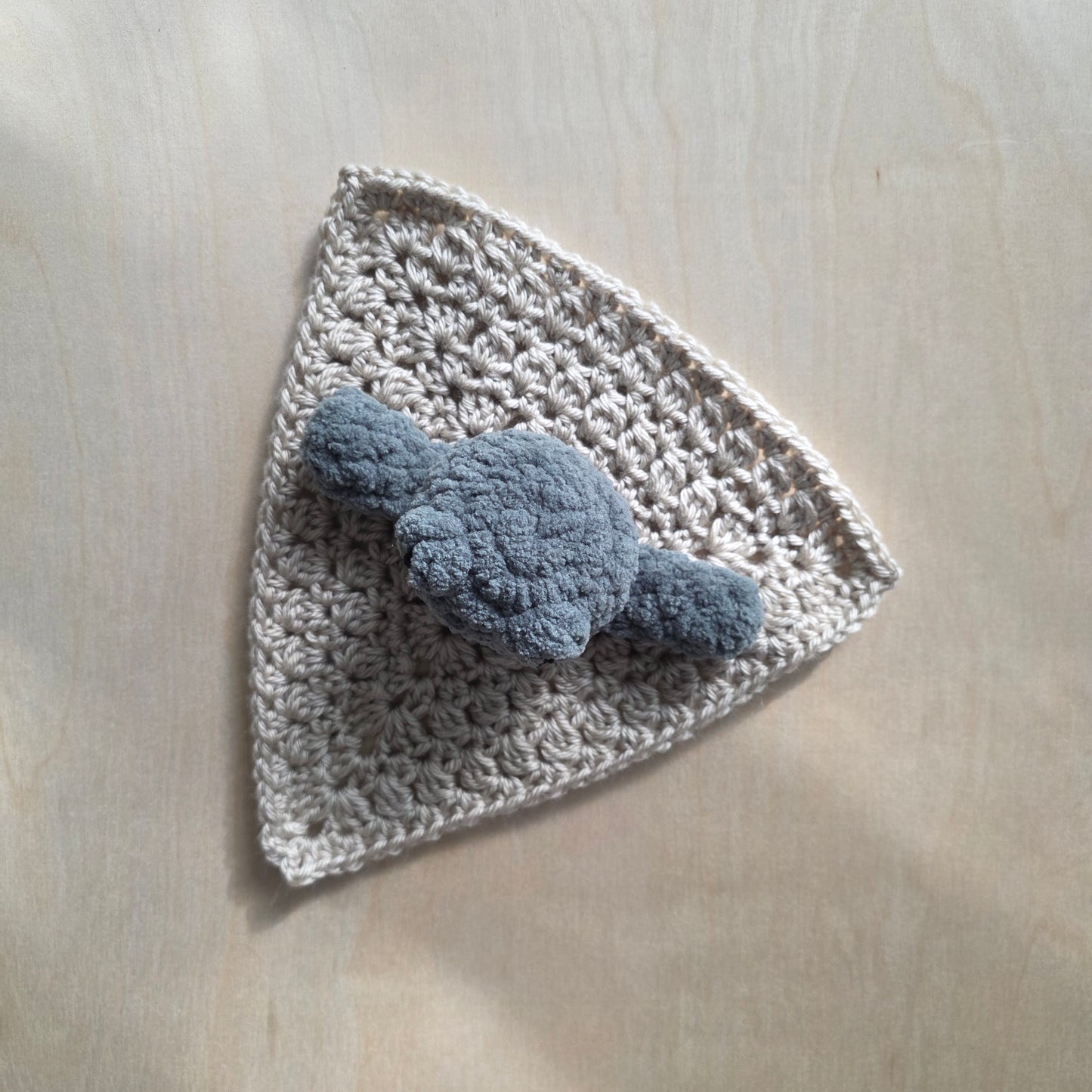 Frog Granny Triangle Lovey (Crochet Pattern)