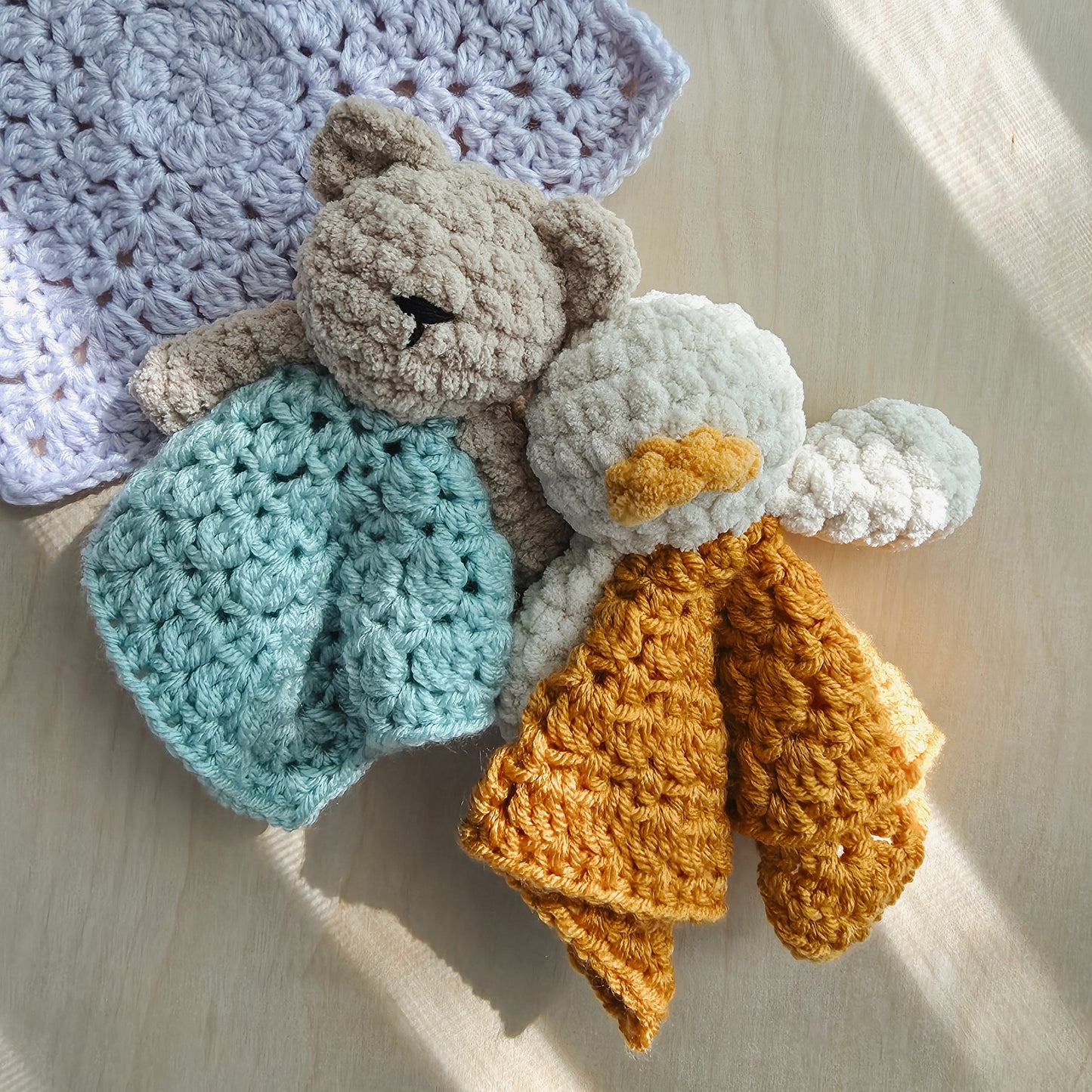 Bear Granny Triangle Lovey (Crochet Pattern)
