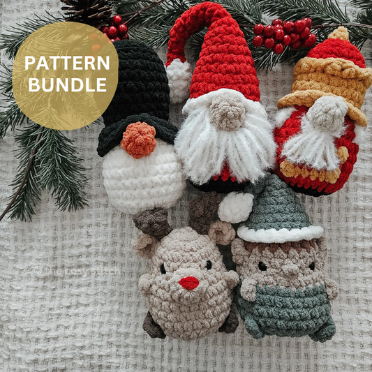 Chubby Holiday Buddies (Crochet Pattern Bundle)