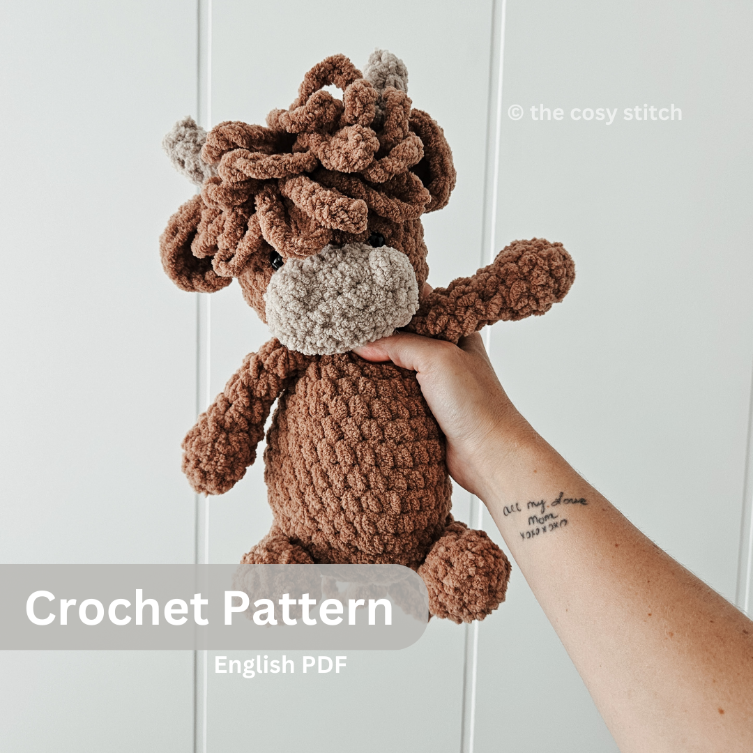 Hicks the Highland Stuffie (Crochet Pattern)