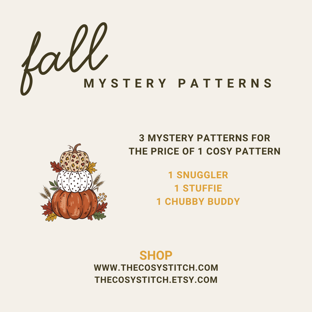 FALL MYSTERY LISTING: 3 Mystery Patterns for the Price of 1 *see description*