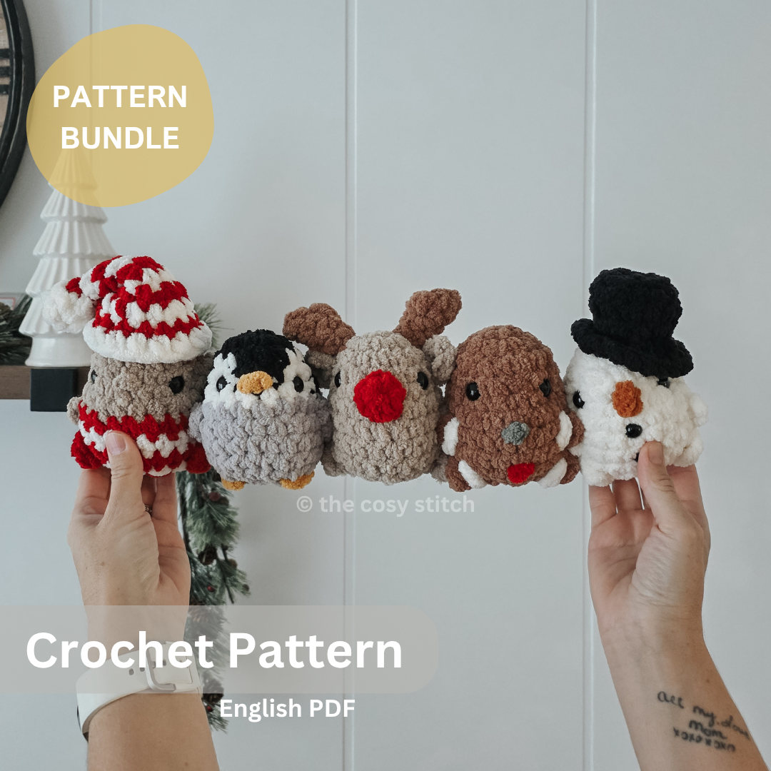 Holiday Chubby Mini Buddies (Crochet Pattern Bundle)
