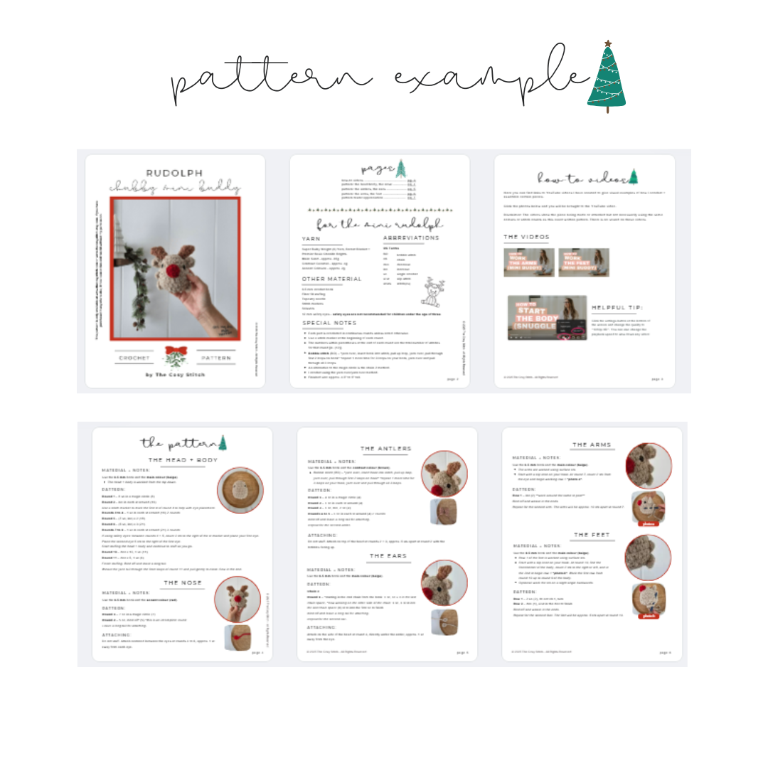 Rudolph Chubby Mini Buddy (Crochet Pattern)