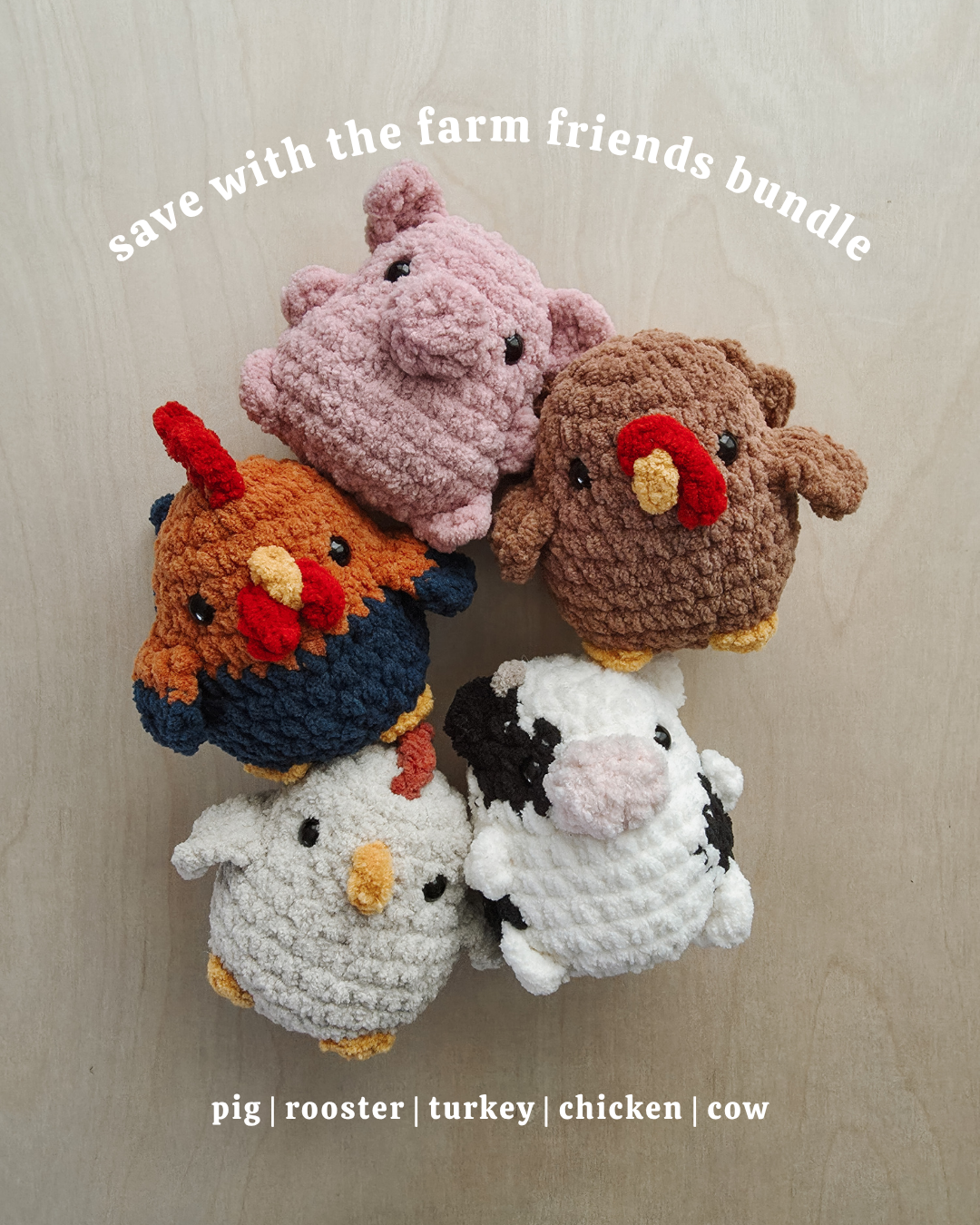Cow Chubby Buddy Pattern | Farm Buddy Collection