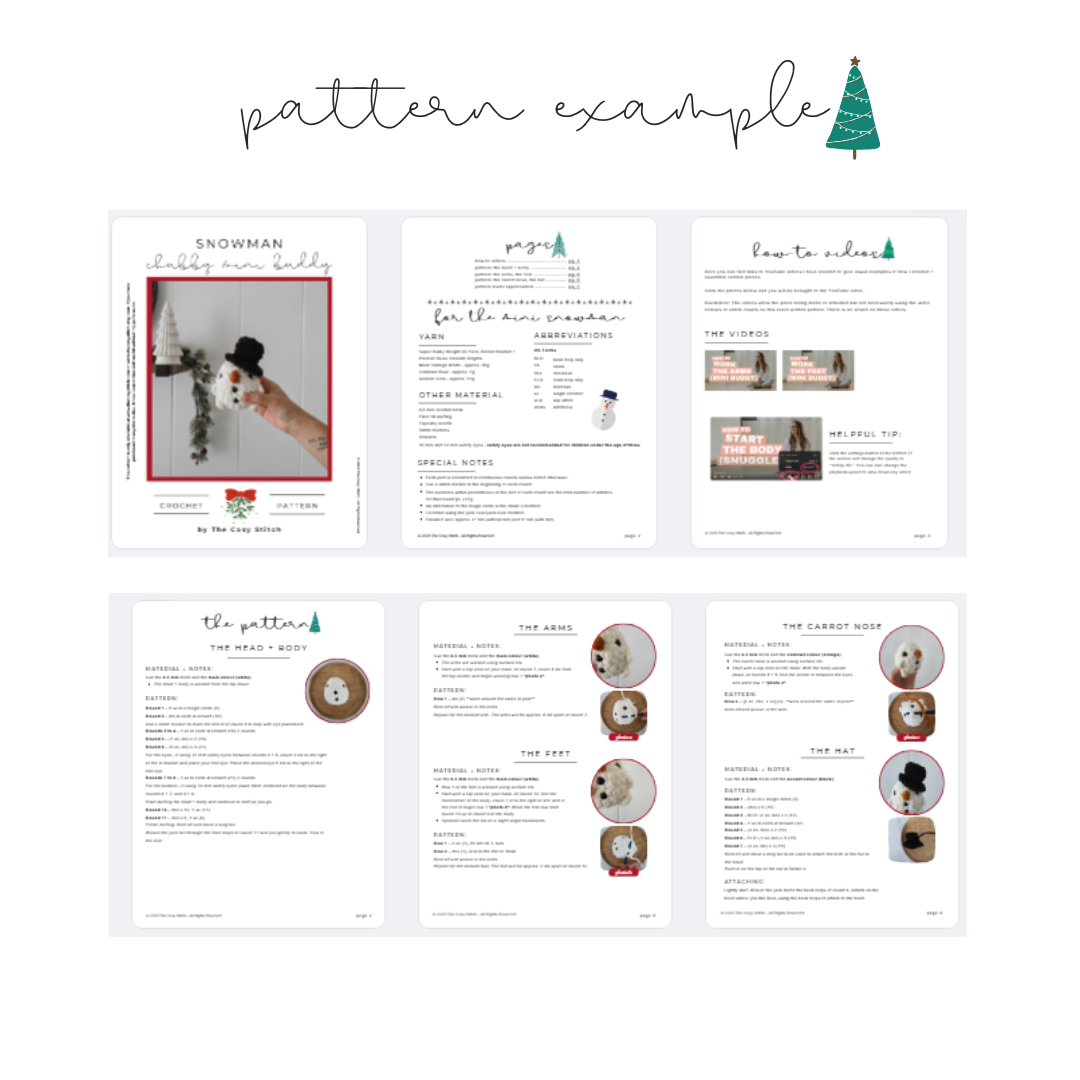 Snowman Chubby Mini Buddy (Crochet Pattern)