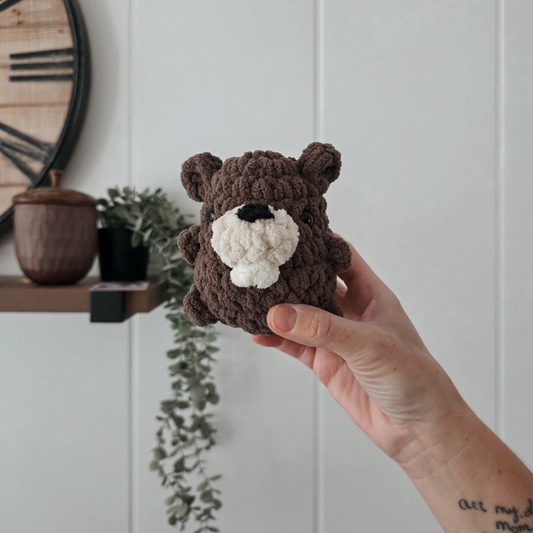 Mini Beaver Chubby Woodland Buddy (Crochet Pattern)
