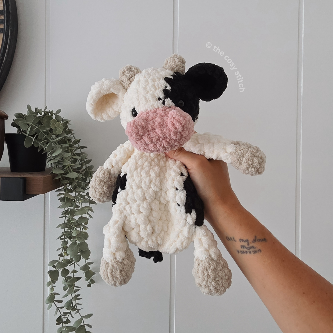 Millie the MooMoo Snuggler (Crochet Pattern)