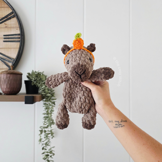 Clemie the Capybara Mini Snuggler Pattern
