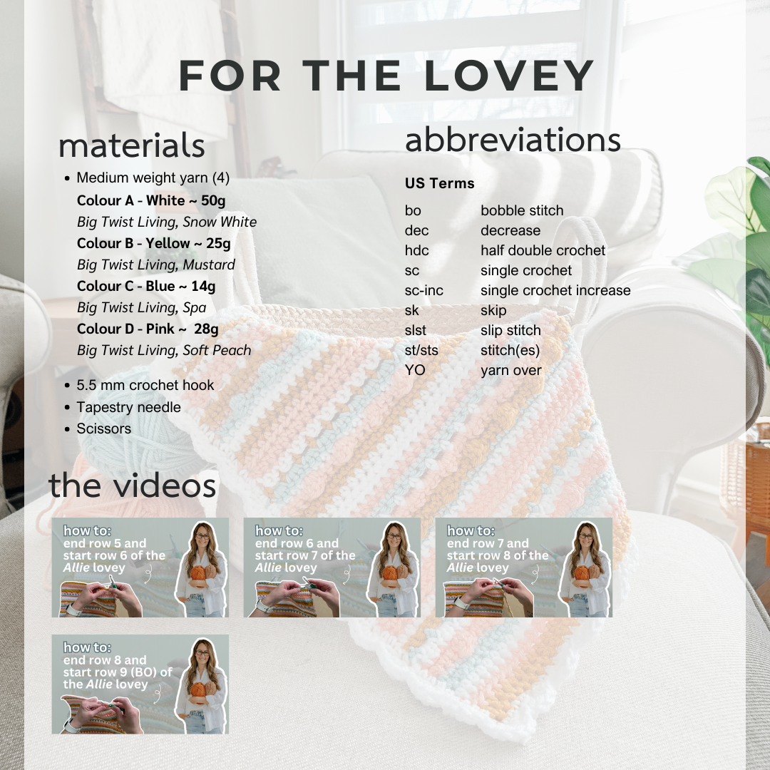 The Allie Lovey Blanket (Crochet Pattern)