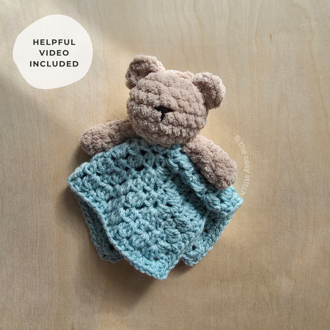 Bear Granny Triangle Lovey (Crochet Pattern)