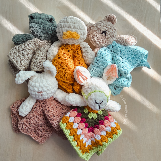 Animal Bundle Granny Triangle Lovey (Crochet Bundle)