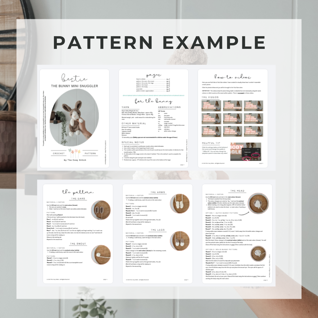 Bestie the Bunny Mini Lovey (Crochet Pattern)