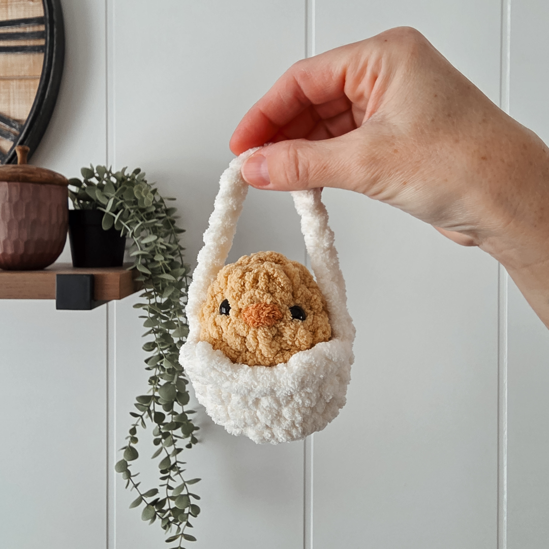 Baby Chick Buddy and Egg Basket (Crochet Pattern)