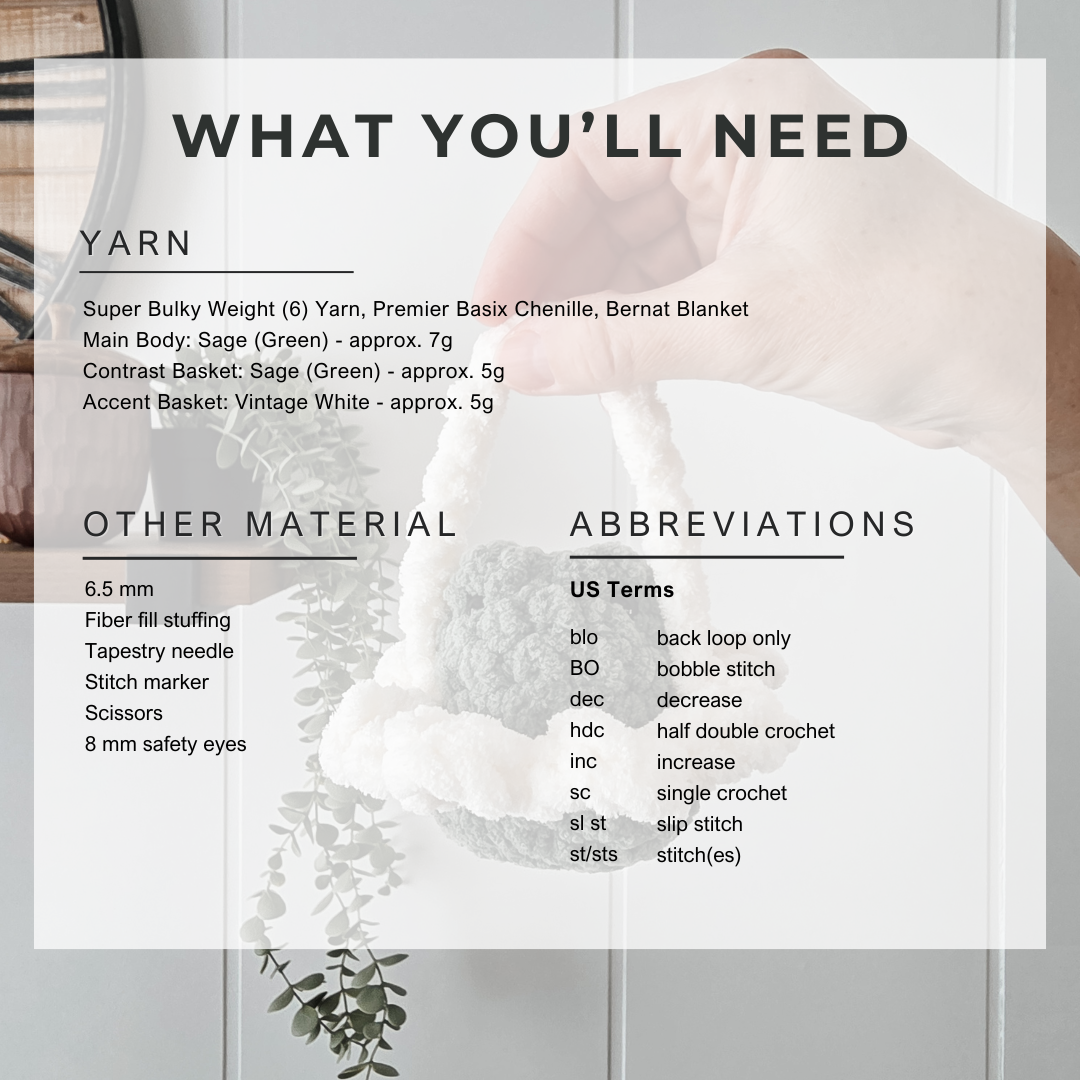 Baby Frog Buddy and Lily Pad Basket (Crochet Pattern)