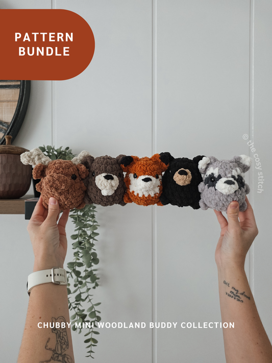 Chubby Mini Woodland Buddies Pattern Bundle